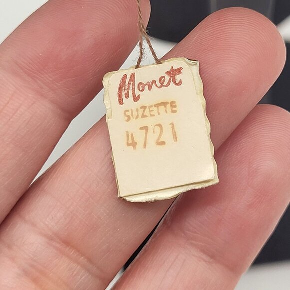 VTG Monet Silver Necklace Suzette #4721 with tag - Picture 6 of 9